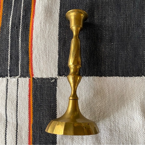 Vintage Solid Brass Candlestick Holder. Medium size. - Picture 8 of 13